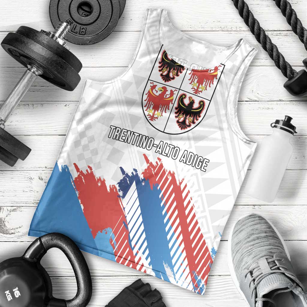 Personalized Italy Trentino-Alto Adige Men Tank Top Flag Style - Wonder Print Shop