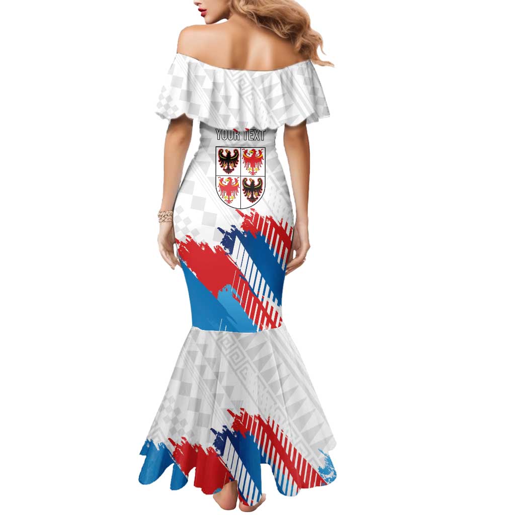 Personalized Italy Trentino-Alto Adige Mermaid Dress Flag Style - Wonder Print Shop
