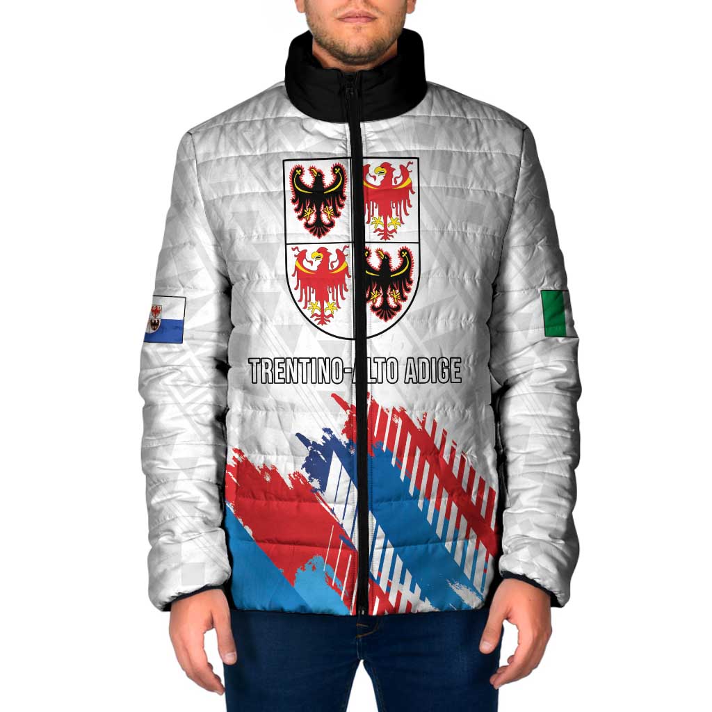 Personalized Italy Trentino-Alto Adige Padded Jacket Flag Style - Wonder Print Shop