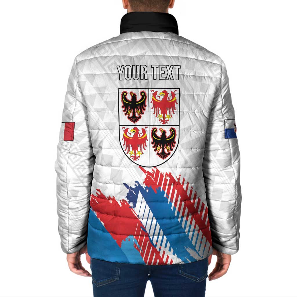 Personalized Italy Trentino-Alto Adige Padded Jacket Flag Style - Wonder Print Shop