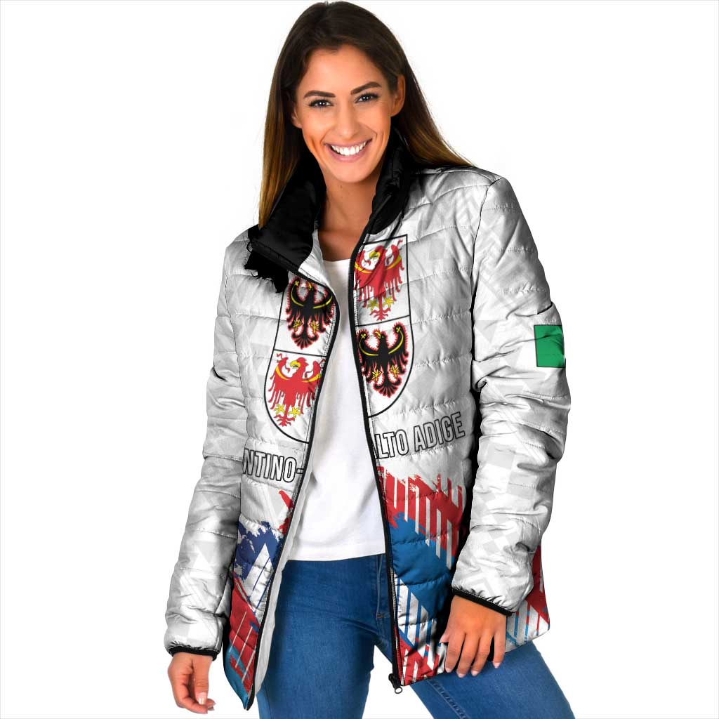Personalized Italy Trentino-Alto Adige Padded Jacket Flag Style - Wonder Print Shop