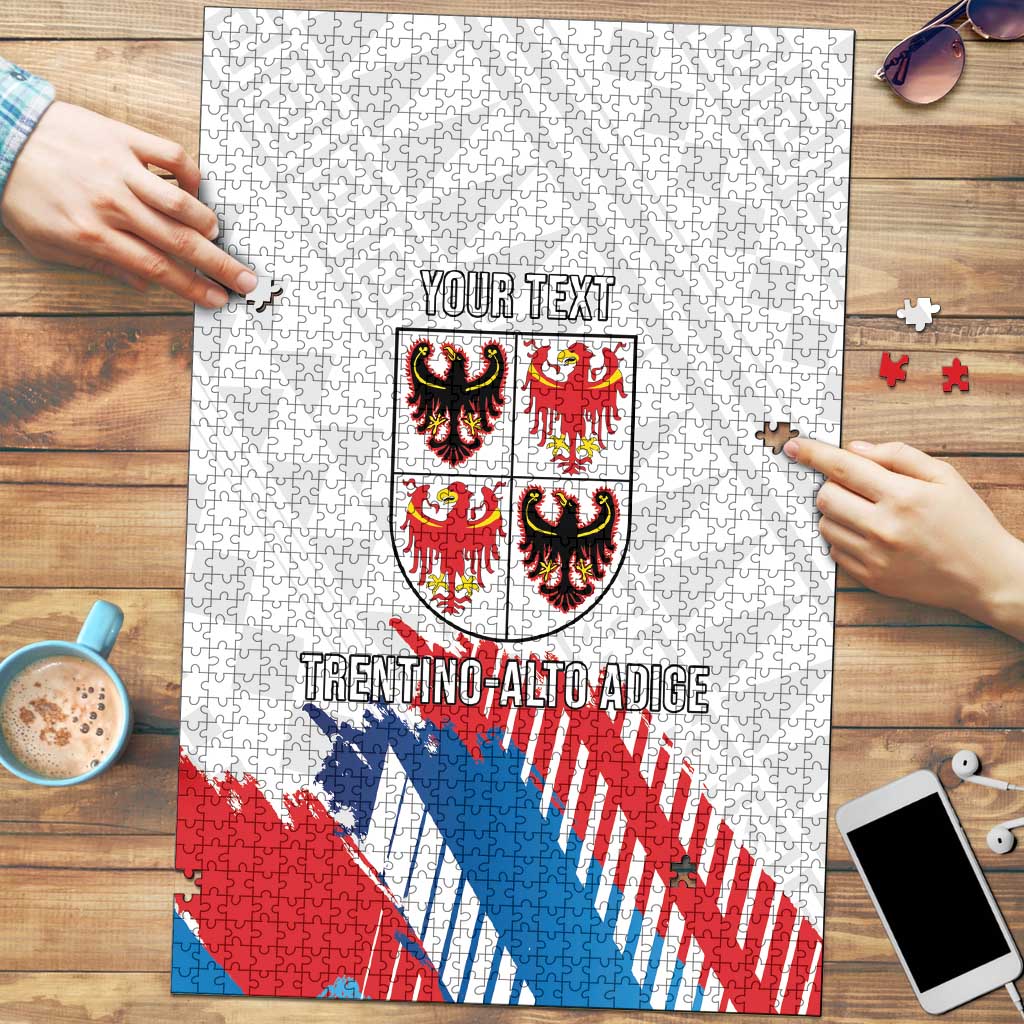 Personalized Italy Trentino-Alto Adige Puzzle Flag Style LT19