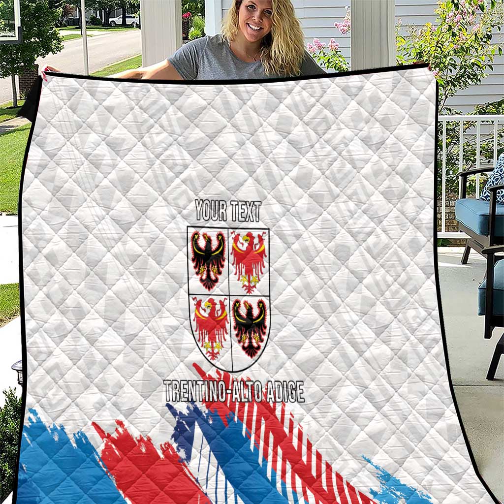 Personalized Italy Trentino-Alto Adige Quilt Flag Style - Wonder Print Shop