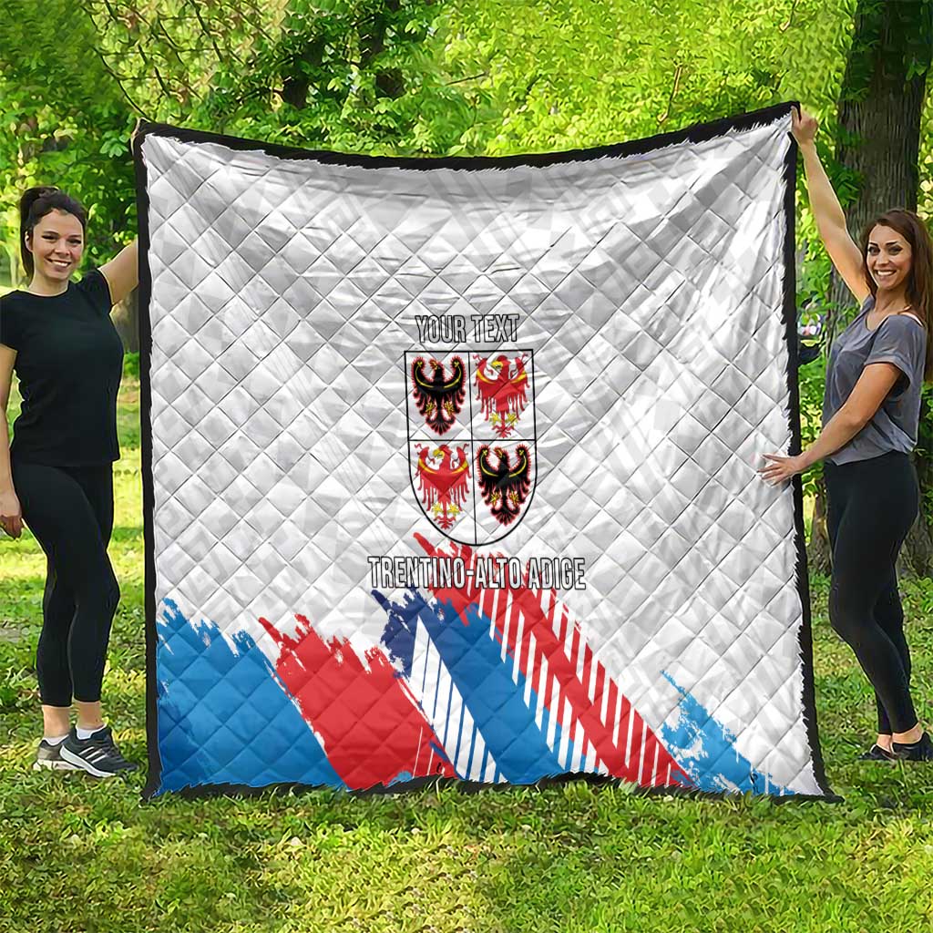 Personalized Italy Trentino-Alto Adige Quilt Flag Style - Wonder Print Shop