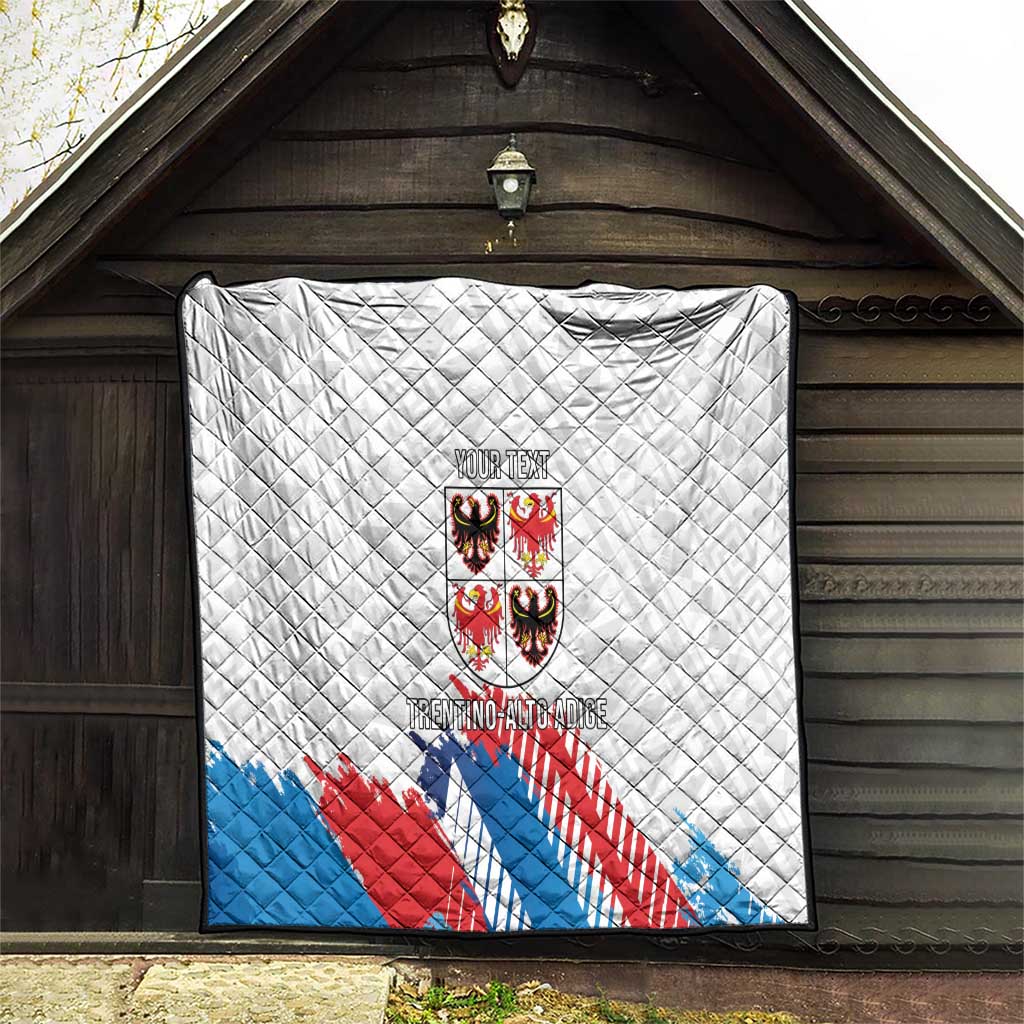 Personalized Italy Trentino-Alto Adige Quilt Flag Style - Wonder Print Shop