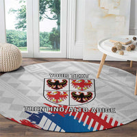 Personalized Italy Trentino-Alto Adige Round Carpet Flag Style - Wonder Print Shop