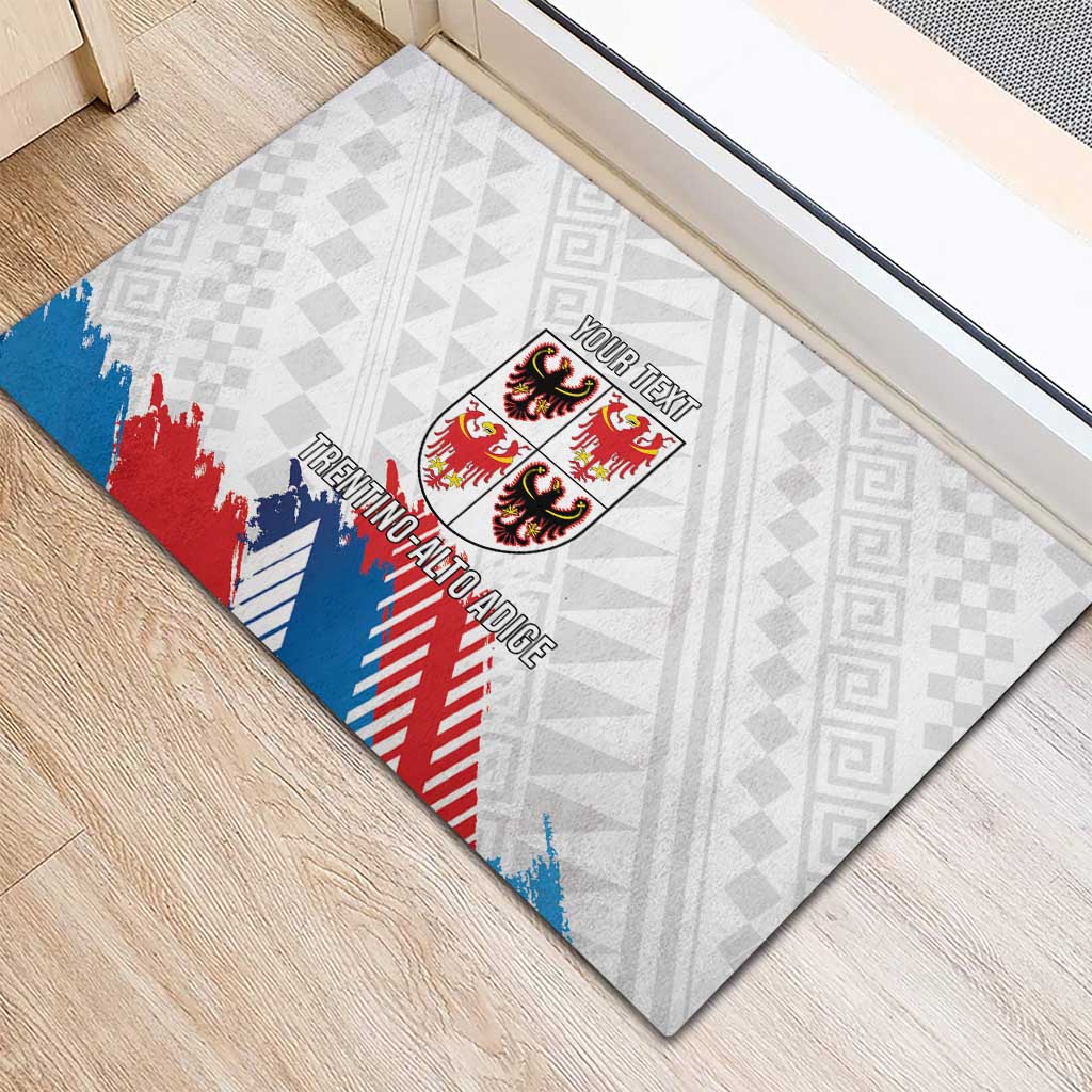 Personalized Italy Trentino-Alto Adige Rubber Doormat Flag Style - Wonder Print Shop