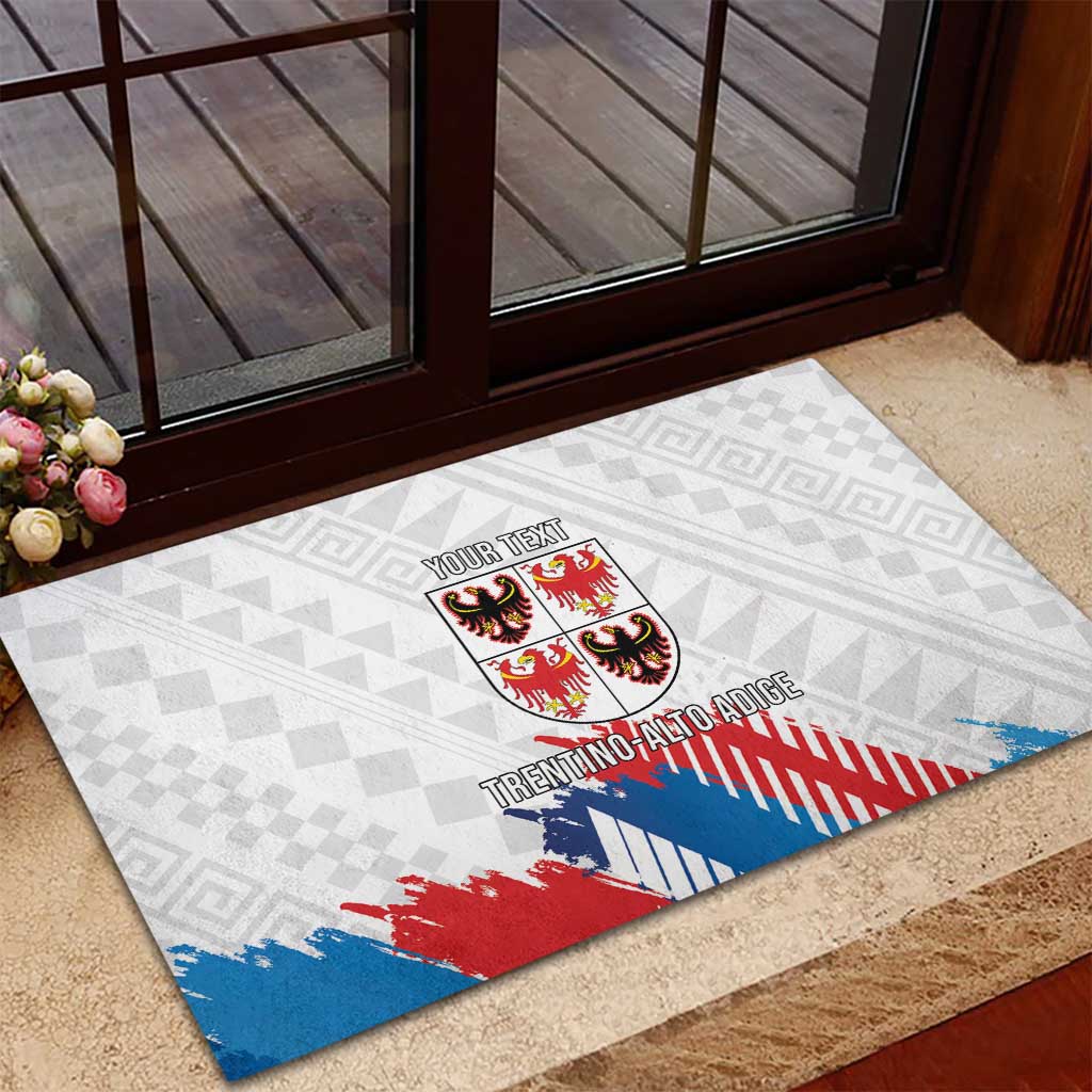 Personalized Italy Trentino-Alto Adige Rubber Doormat Flag Style - Wonder Print Shop
