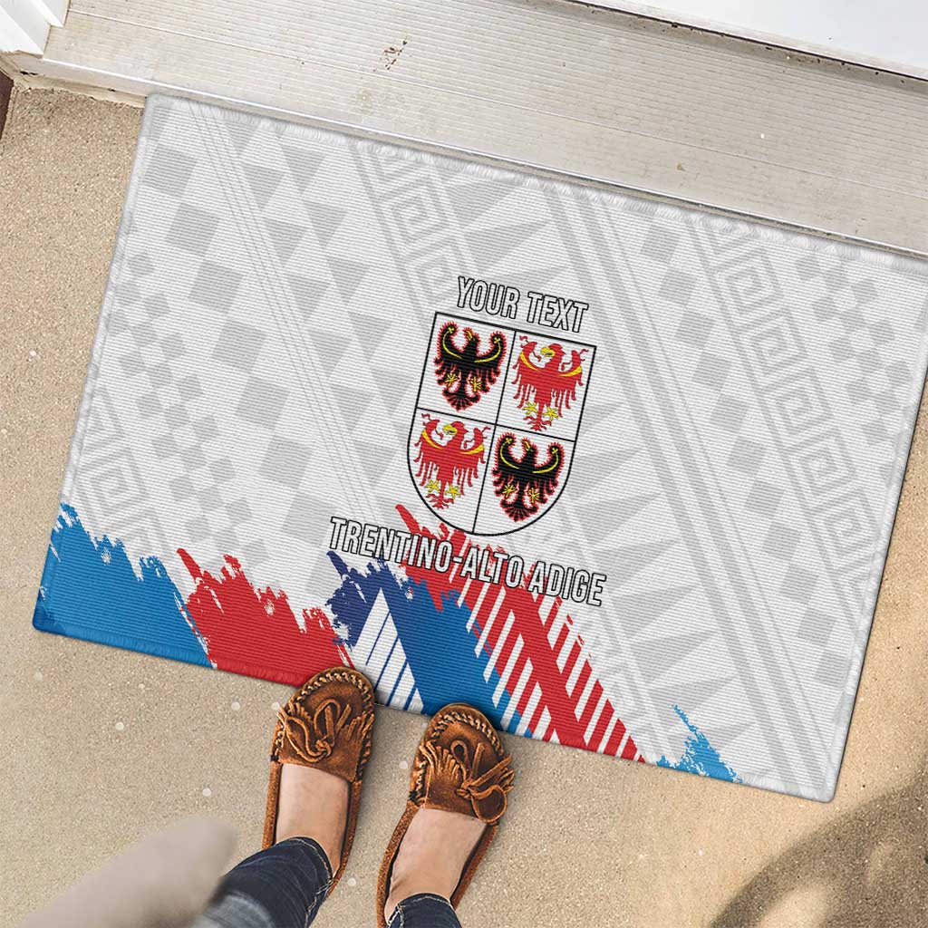 Personalized Italy Trentino-Alto Adige Rubber Doormat Flag Style - Wonder Print Shop