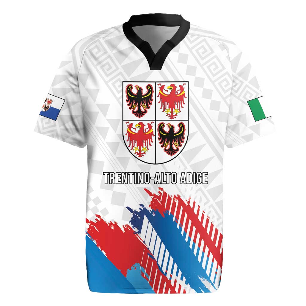 Personalized Italy Trentino-Alto Adige Rugby Jersey Flag Style - Wonder Print Shop
