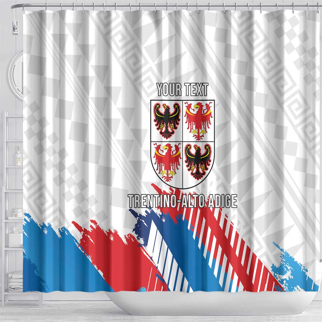 Personalized Italy Trentino-Alto Adige Shower Curtain Flag Style - Wonder Print Shop