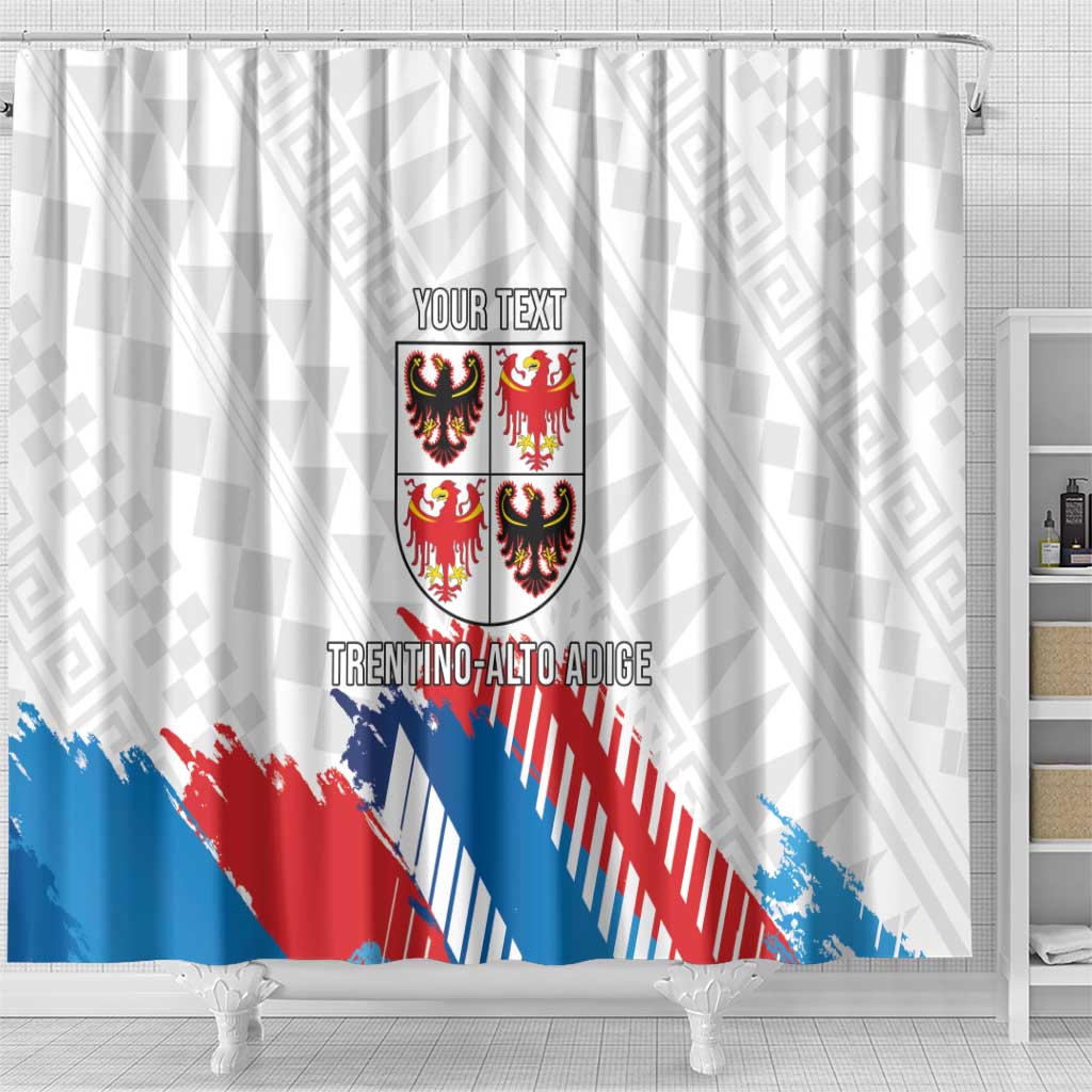 Personalized Italy Trentino-Alto Adige Shower Curtain Flag Style - Wonder Print Shop