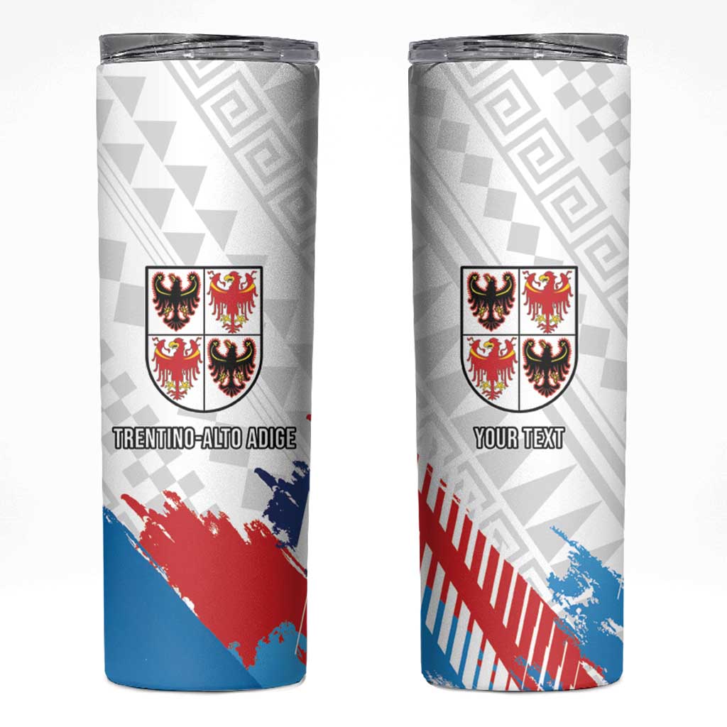 Personalized Italy Trentino-Alto Adige Skinny Tumbler Flag Style - Wonder Print Shop