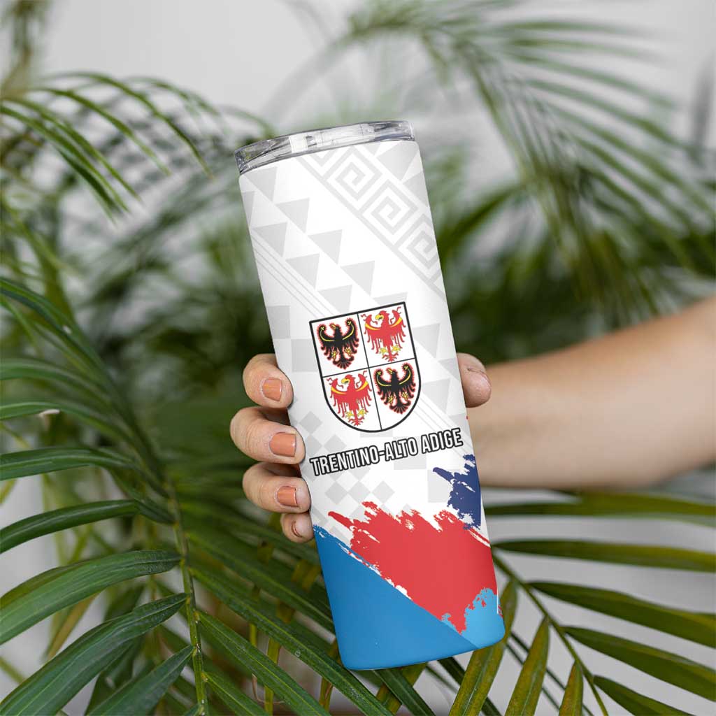 Personalized Italy Trentino-Alto Adige Skinny Tumbler Flag Style - Wonder Print Shop