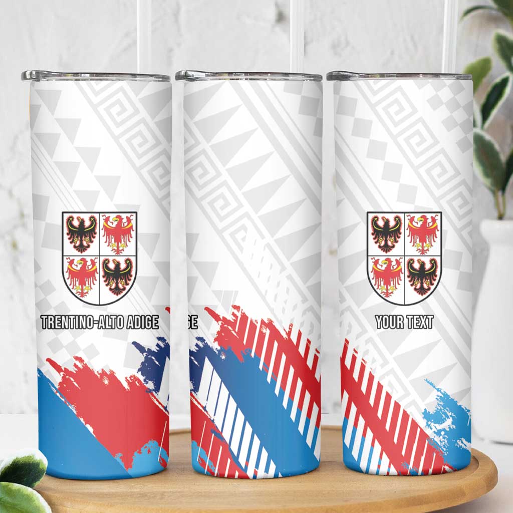 Personalized Italy Trentino-Alto Adige Skinny Tumbler Flag Style - Wonder Print Shop