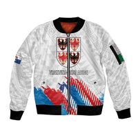 Personalized Italy Trentino-Alto Adige Sleeve Zip Bomber Jacket Flag Style - Wonder Print Shop