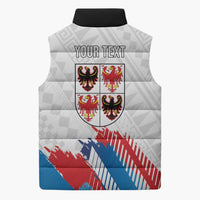 Personalized Italy Trentino-Alto Adige Sleeveless Puffer Jacket Flag Style - Wonder Print Shop