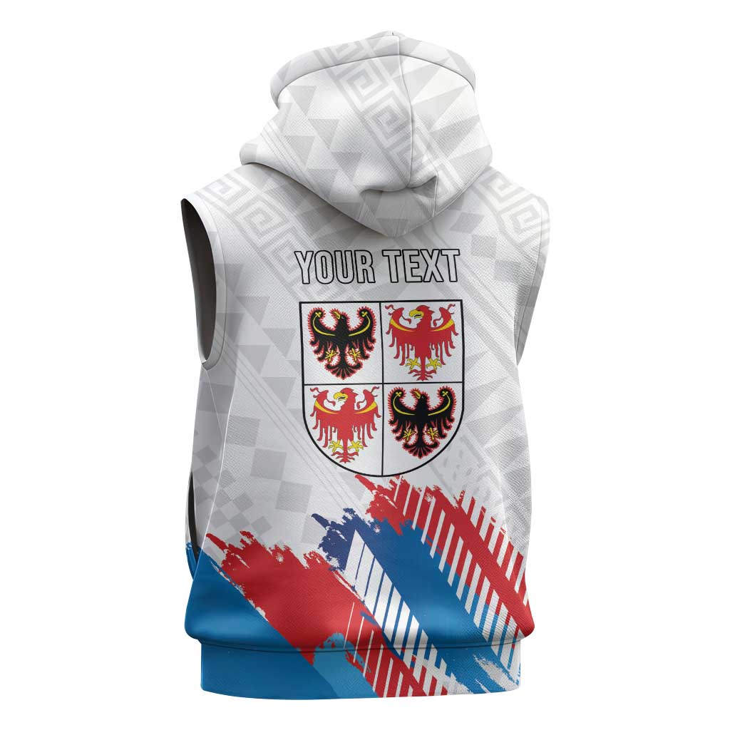 Personalized Italy Trentino-Alto Adige Sleeveless Zip Hoodie Flag Style - Wonder Print Shop