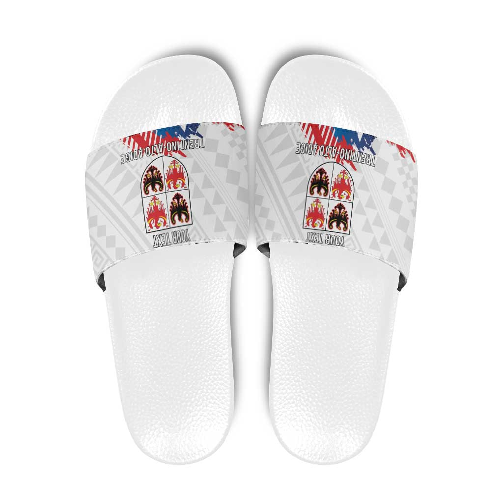 Personalized Italy Trentino-Alto Adige Slide Sandals Flag Style - Wonder Print Shop