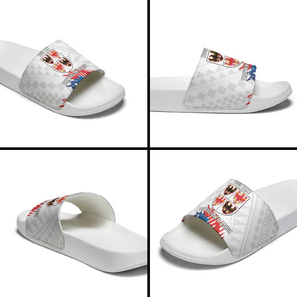 Personalized Italy Trentino-Alto Adige Slide Sandals Flag Style - Wonder Print Shop