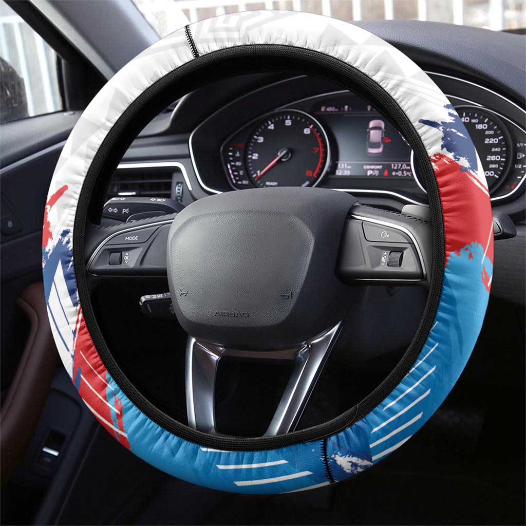 Italy Trentino-Alto Adige Steering Wheel Cover Flag Style - Wonder Print Shop