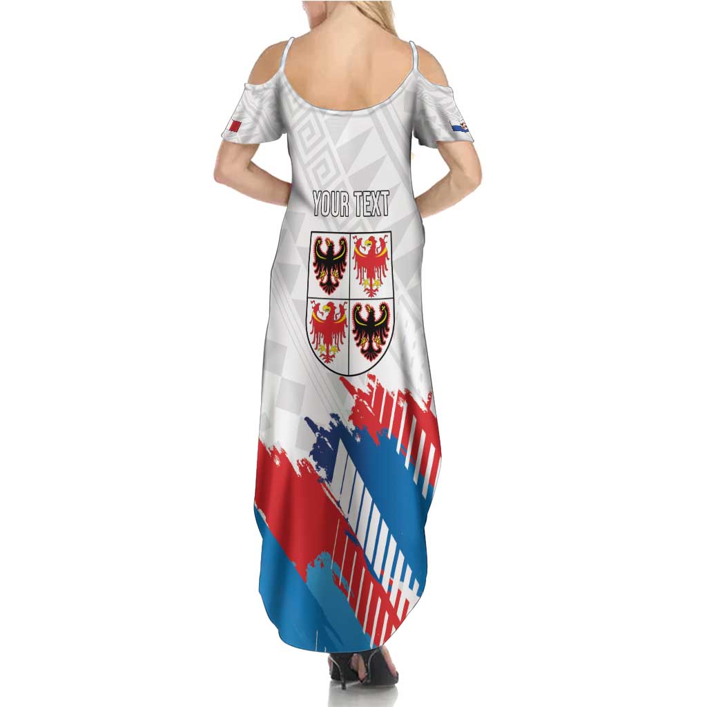 Personalized Italy Trentino-Alto Adige Summer Maxi Dress Flag Style - Wonder Print Shop