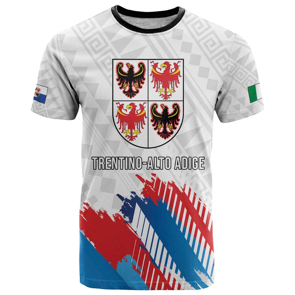 Personalized Italy Trentino-Alto Adige T Shirt Flag Style - Wonder Print Shop