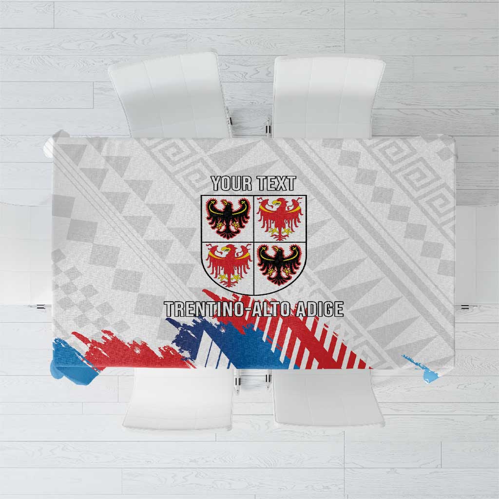 Personalized Italy Trentino-Alto Adige Tablecloth Flag Style - Wonder Print Shop