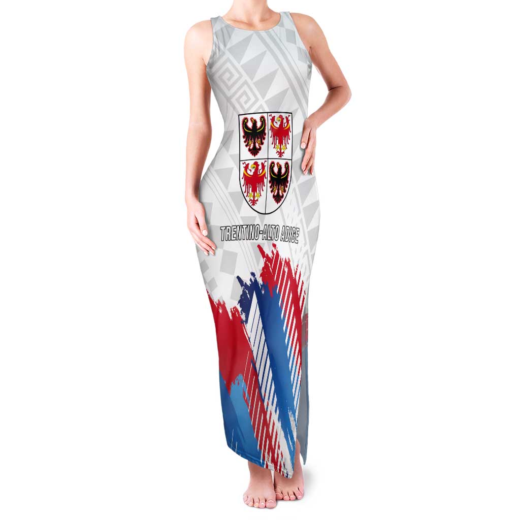 Personalized Italy Trentino-Alto Adige Tank Maxi Dress Flag Style - Wonder Print Shop