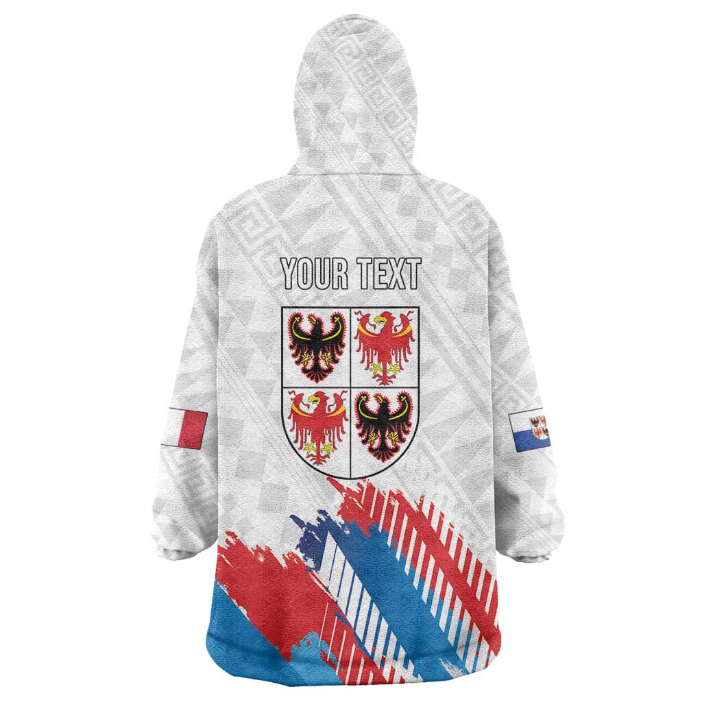 Personalized Italy Trentino-Alto Adige Wearable Blanket Hoodie Flag Style - Wonder Print Shop