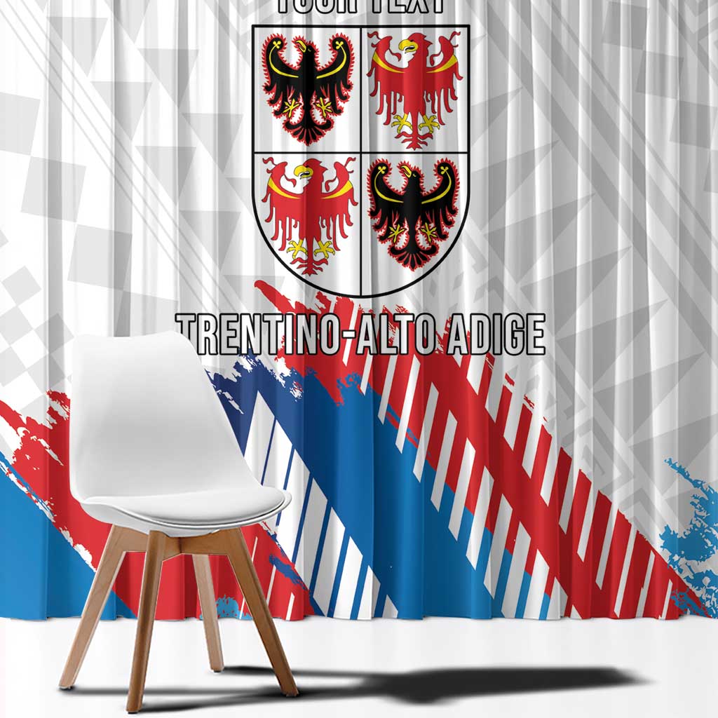 Personalized Italy Trentino-Alto Adige Window Curtain Flag Style - Wonder Print Shop