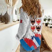 Personalized Italy Trentino-Alto Adige Women Casual Shirt Flag Style - Wonder Print Shop