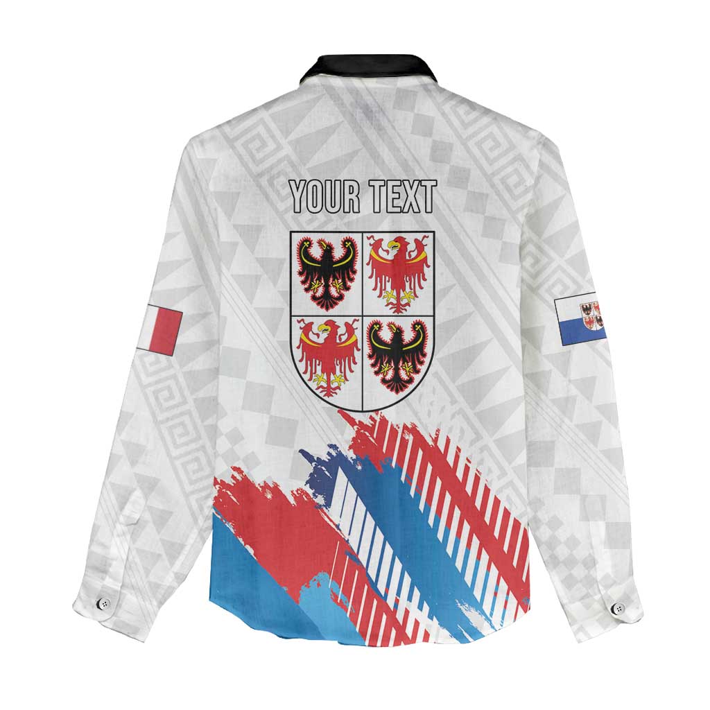Personalized Italy Trentino-Alto Adige Women Casual Shirt Flag Style - Wonder Print Shop