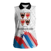 Personalized Italy Trentino-Alto Adige Women Sleeveless Polo Shirt Flag Style - Wonder Print Shop