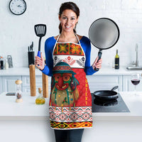 Personalized Romania Christmas Apron Romanian Folk Mask - Wonder Print Shop