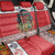 Personalized Romania Christmas Back Car Seat Cover Romanian Folk Mask - Wonder Print Shop
