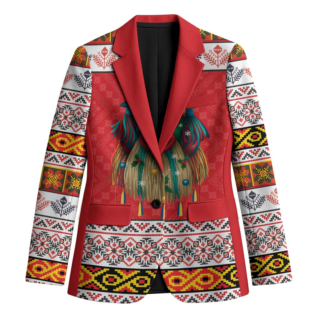 Personalized Romania Christmas Blazer Romanian Folk Mask - Wonder Print Shop