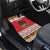 Personalized Romania Christmas Car Mats Romanian Folk Mask - Wonder Print Shop