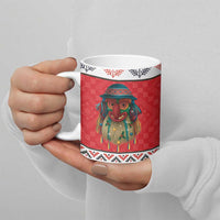 Personalized Romania Christmas Ceramic Mug Romanian Folk Mask - Wonder Print Shop