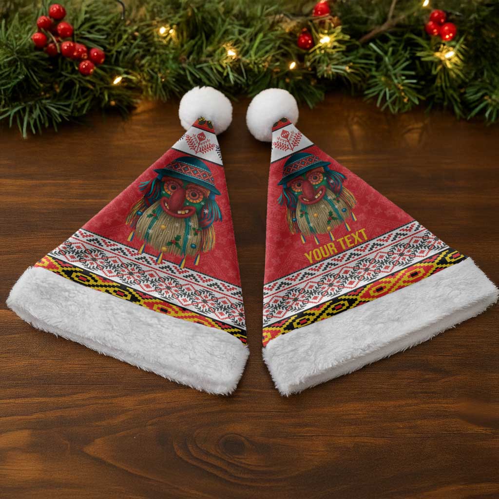 Personalized Romania Christmas Santa Hat Romanian Folk Mask - Wonder Print Shop