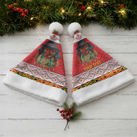 Personalized Romania Christmas Santa Hat Romanian Folk Mask - Wonder Print Shop