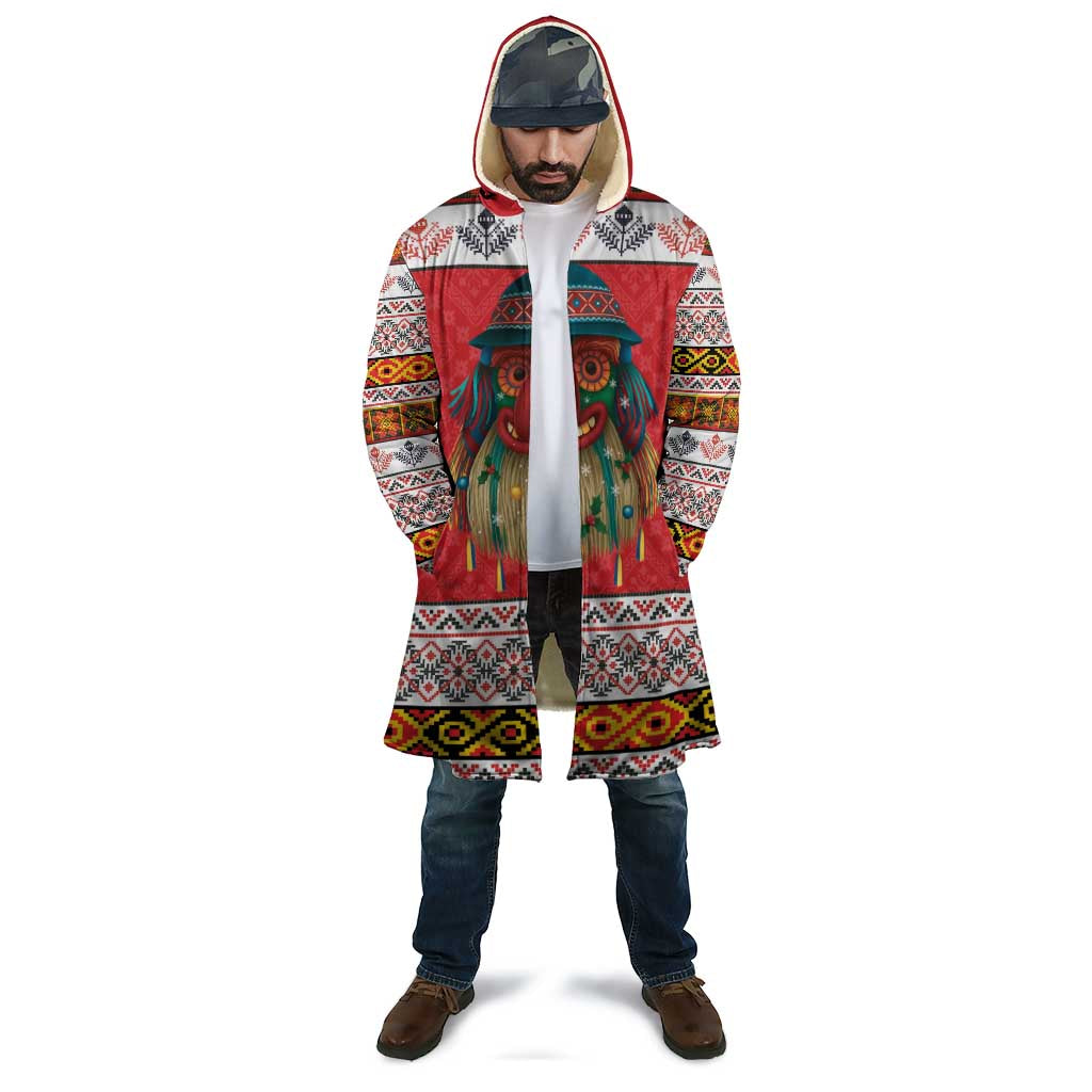 Personalized Romania Christmas Cloak Romanian Folk Mask - Wonder Print Shop