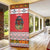 Personalized Romania Christmas Door Cover Romanian Folk Mask - Wonder Print Shop