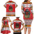 Personalized Romania Christmas Family Matching Long Sleeve Bodycon Dress and Hawaiian Shirt Romanian Folk Mask - Wonder Print Shop