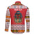 Personalized Romania Christmas Family Matching Long Sleeve Bodycon Dress and Hawaiian Shirt Romanian Folk Mask - Wonder Print Shop
