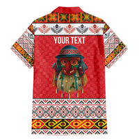 Personalized Romania Christmas Family Matching Mermaid Dress and Hawaiian Shirt Romanian Folk Mask - Wonder Print Shop