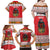 Personalized Romania Christmas Family Matching Off Shoulder Maxi Dress and Hawaiian Shirt Romanian Folk Mask - Wonder Print Shop
