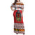 Personalized Romania Christmas Family Matching Off Shoulder Maxi Dress and Hawaiian Shirt Romanian Folk Mask - Wonder Print Shop