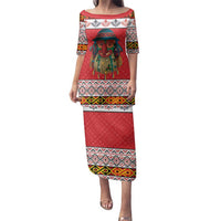 Personalized Romania Christmas Family Matching Puletasi and Hawaiian Shirt Romanian Folk Mask - Wonder Print Shop