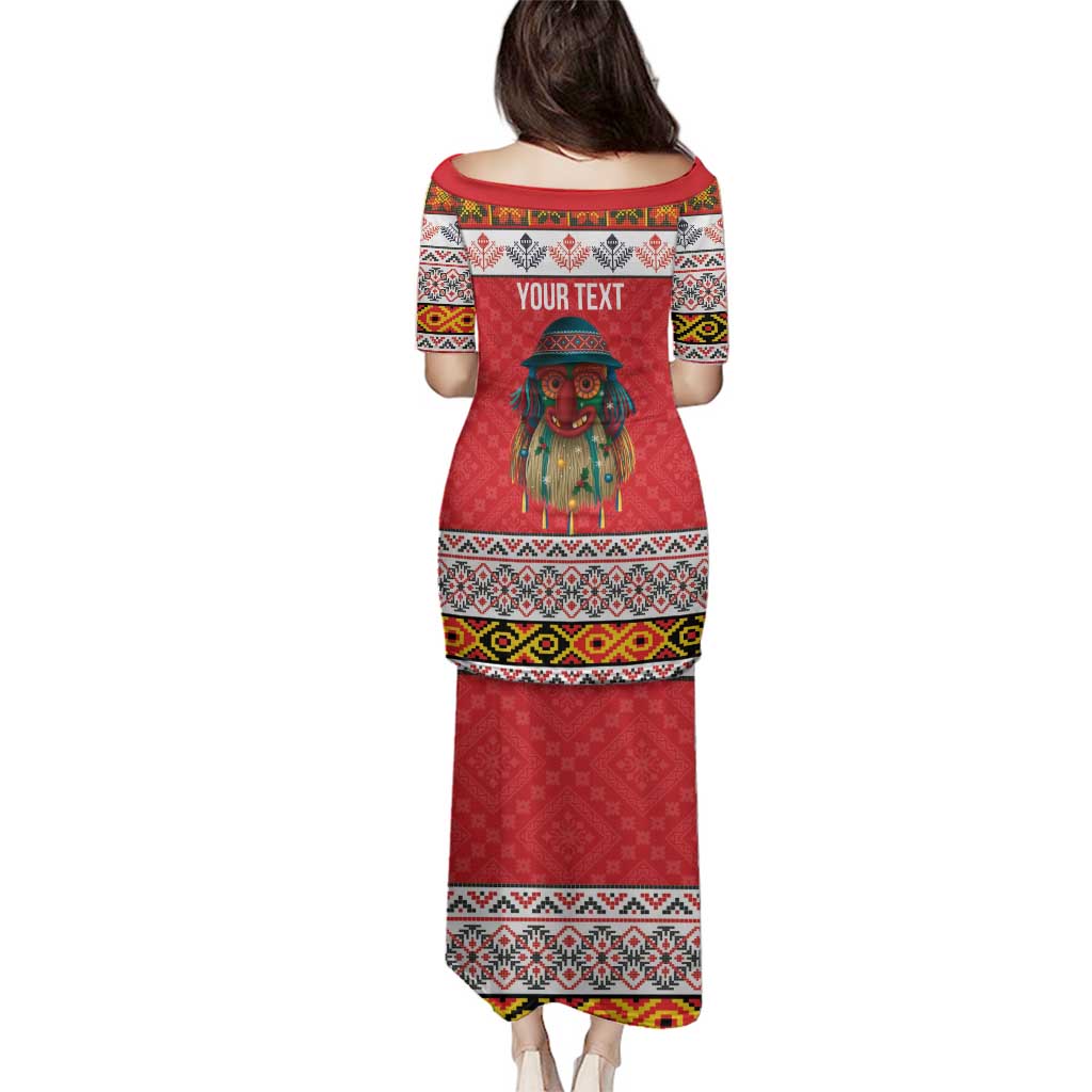 Personalized Romania Christmas Family Matching Puletasi and Hawaiian Shirt Romanian Folk Mask - Wonder Print Shop